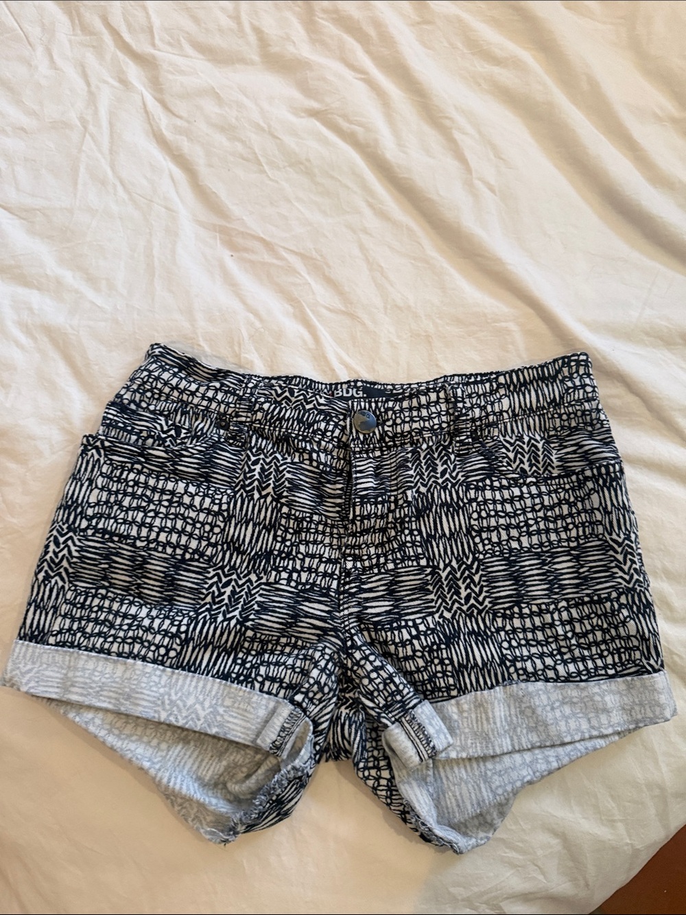 BDG Black & White Patterned Women’s Shorts